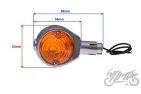 LAMP, TURN SIGNAL HARLEY, HANDLEBAR MOUNT, 7/8?