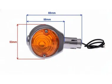 LAMP, TURN SIGNAL compatible with Harley-Davidson motorcycles, HANDLEBAR MOUNT, 7/8