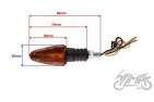 LAMP, TURN SIGNAL, OVAL AMBER LENS, LEFT FRONT