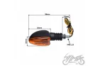 LAMP, TURN SIGNAL, OVAL AMBER LENS, RIGHT FRONT ECE