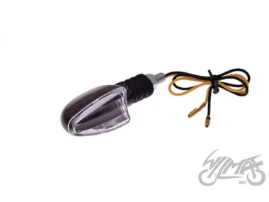 LAMP, TURN SIGNAL, OVAL, CARBON-LOOK, CLEAR LENS, LH FRONT