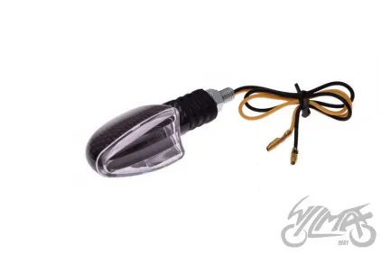 LAMP, TURN SIGNAL, OVAL, CARBON-LOOK, CLEAR LENS, LH FRONT