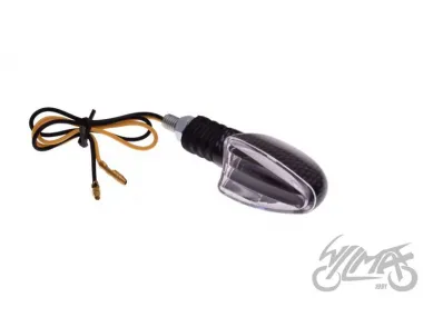 LAMP, TURN SIGNAL, OVAL, CARBON-LOOK, CLEAR LENS, RH FRONT