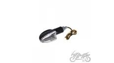 LAMP, TURN SIGNAL, OVAL, CARBON-LOOK, CLEAR LENS, RH FRONT ECE