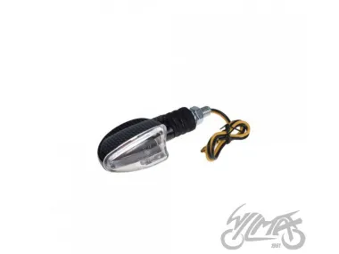 LAMP, TURN SIGNAL, OVAL, CARBON-LOOK, CLEAR LENS, RH FRONT ECE