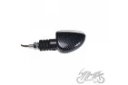 LAMP, TURN SIGNAL, OVAL, CARBON-LOOK, CLEAR LENS, RH FRONT ECE