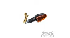 LAMP, TURN SIGNAL, OVAL, CARBON-LOOK, AMBER LENS, LH FRONT ECE