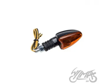 LAMP, TURN SIGNAL, OVAL, CARBON-LOOK, AMBER LENS, LH FRONT ECE