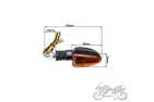 LAMP, TURN SIGNAL, OVAL, CARBON-LOOK, AMBER LENS, LH FRONT ECE