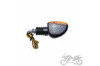 LAMP, TURN SIGNAL, OVAL, CARBON-LOOK, AMBER LENS, LH FRONT ECE