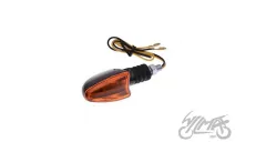 LAMP, TURN SIGNAL, OVAL, CARBON-LOOK, AMBER LENS, RH FRONT