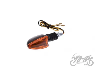 LAMP, TURN SIGNAL, OVAL, CARBON-LOOK, AMBER LENS, RH FRONT