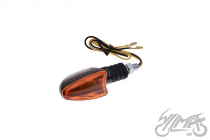 LAMP, TURN SIGNAL, OVAL, CARBON-LOOK, AMBER LENS, RH FRONT