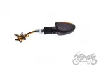 LAMP, TURN SIGNAL, OVAL, CARBON-LOOK, AMBER LENS, RH FRONT