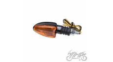 LAMP, TURN SIGNAL, OVAL, CARBON-LOOK, AMBER LENS, RH FRONT ECE