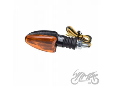 LAMP, TURN SIGNAL, OVAL, CARBON-LOOK, AMBER LENS, RH FRONT ECE