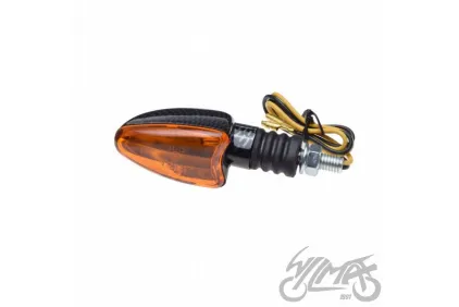LAMP, TURN SIGNAL, OVAL, CARBON-LOOK, AMBER LENS, RH FRONT ECE