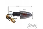LAMP, TURN SIGNAL, OVAL, CLEAR LENS, LEFT FRONT ECE