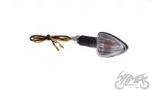 LAMP, TURN SIGNAL, CONE, CLEAR LENS, CUTS, CARBON-LOOK