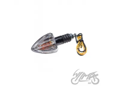 LAMP, TURN SIGNAL, CONE, CLEAR LENS, CUTS, CARBON-LOOK ECE