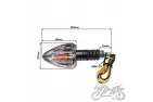 LAMP, TURN SIGNAL, CONE, CLEAR LENS, CUTS, CARBON-LOOK ECE