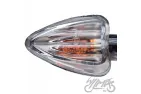 LAMP, TURN SIGNAL, CONE, CLEAR LENS, CUTS, CARBON-LOOK ECE
