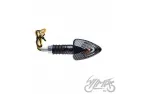 LAMP, TURN SIGNAL, CONE, CLEAR LENS, CUTS, CARBON-LOOK ECE