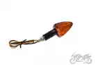 LAMP, TURN SIGNAL, CONE, AMBER LENS, CUTS, CARBON-LOOK