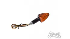 LAMP, TURN SIGNAL, CONE, AMBER LENS, CUTS, CARBON-LOOK