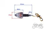 LAMP, TURN SIGNAL, CONE, CLEAR LENS, CUTS