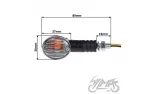 LAMP, TURN SIGNAL, OVAL CLEAR LENS ECE