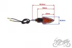 LAMP, TURN SIGNAL, CONE, CLEAR LENS, SHORT RIGHT FRONT