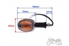 LAMP, TURN SIGNAL, REAR, CLEAR LENS, PAIR