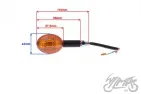 LAMP, TURN SIGNAL, MINI CAT EYE, RIGHT FRONT