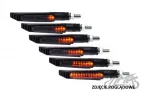 LAMP, TURN SIGNAL, DYNAMIC SEQUENCE, LED, BLACK