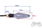 POSŪKIO ŽIBINTŲ KOMPLEKTAS LED 12V 1W