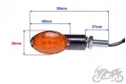 LAMP, TURN SIGNAL CARBON-LOOK, AMBER LENS, LED