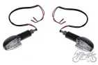 LAMP, TURN SIGNAL BLACK CLEAR LENS, LED, BLACK
