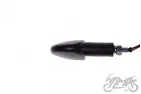 LAMP, TURN SIGNAL BLACK CLEAR LENS, LED, BLACK