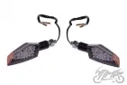 LAMP, TURN SIGNAL BLACK CLEAR LENS, LED,