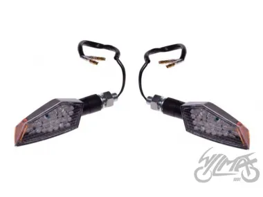 LAMP, TURN SIGNAL BLACK CLEAR LENS, LED,