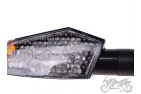 LAMP, TURN SIGNAL BLACK CLEAR LENS, LED,
