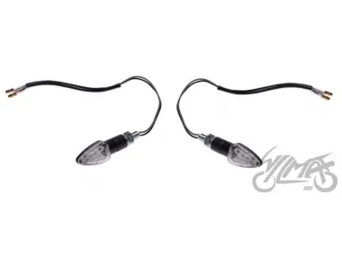LAMP, TURN SIGNAL MINI BLACK CLEAR LENS, LED,