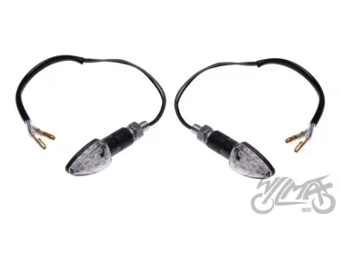 LAMP, TURN SIGNAL MINI CARBON-LOOK, CLEAR LENS, LED,