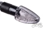 LAMP, TURN SIGNAL MINI CARBON-LOOK, CLEAR LENS, LED,