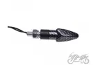 LAMP, TURN SIGNAL MINI CARBON-LOOK, CLEAR LENS, LED,
