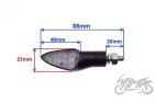 LAMP, TURN SIGNAL BLACK CLEAR LENS LED