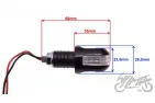 LAMP, TURN SIGNAL BLACK CLEAR LENS LED