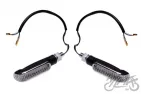 LAMP, TURN SIGNAL MATT BLACK CLEAR LENS LED