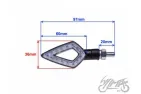 LAMP, TURN SIGNAL BLACK CLEAR LENS LED